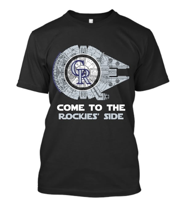 Colorado Rockies Millennium Falcon Come To The Rockies' Side T-Shirt