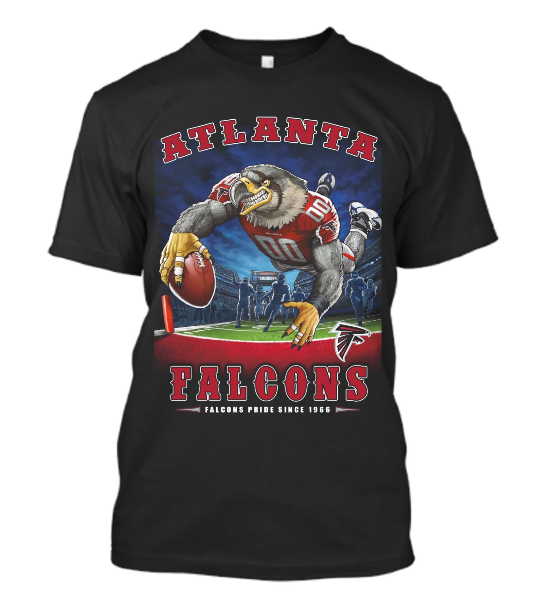 Atlanta Falcons Pride Since 1966 Nfl End Zone Football Falcon T-Shirt