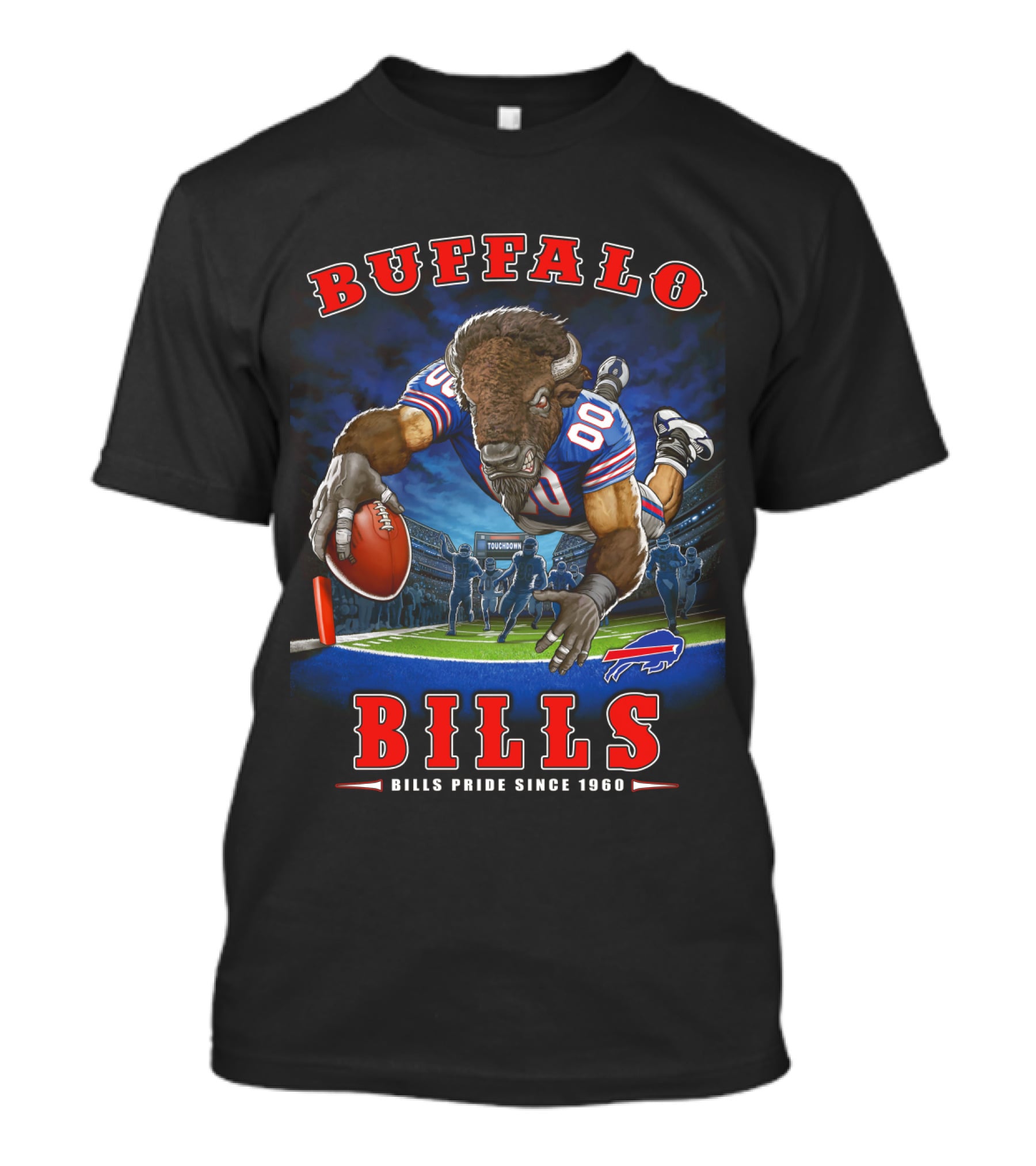 Buffalo Bills Pride Since 1960 End Zone Nfl Football T-Shirt