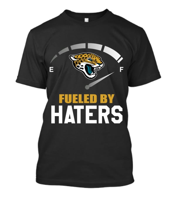 Jacksonville Jaguars Fueled By Haters Bold Energy Gauge T-Shirt