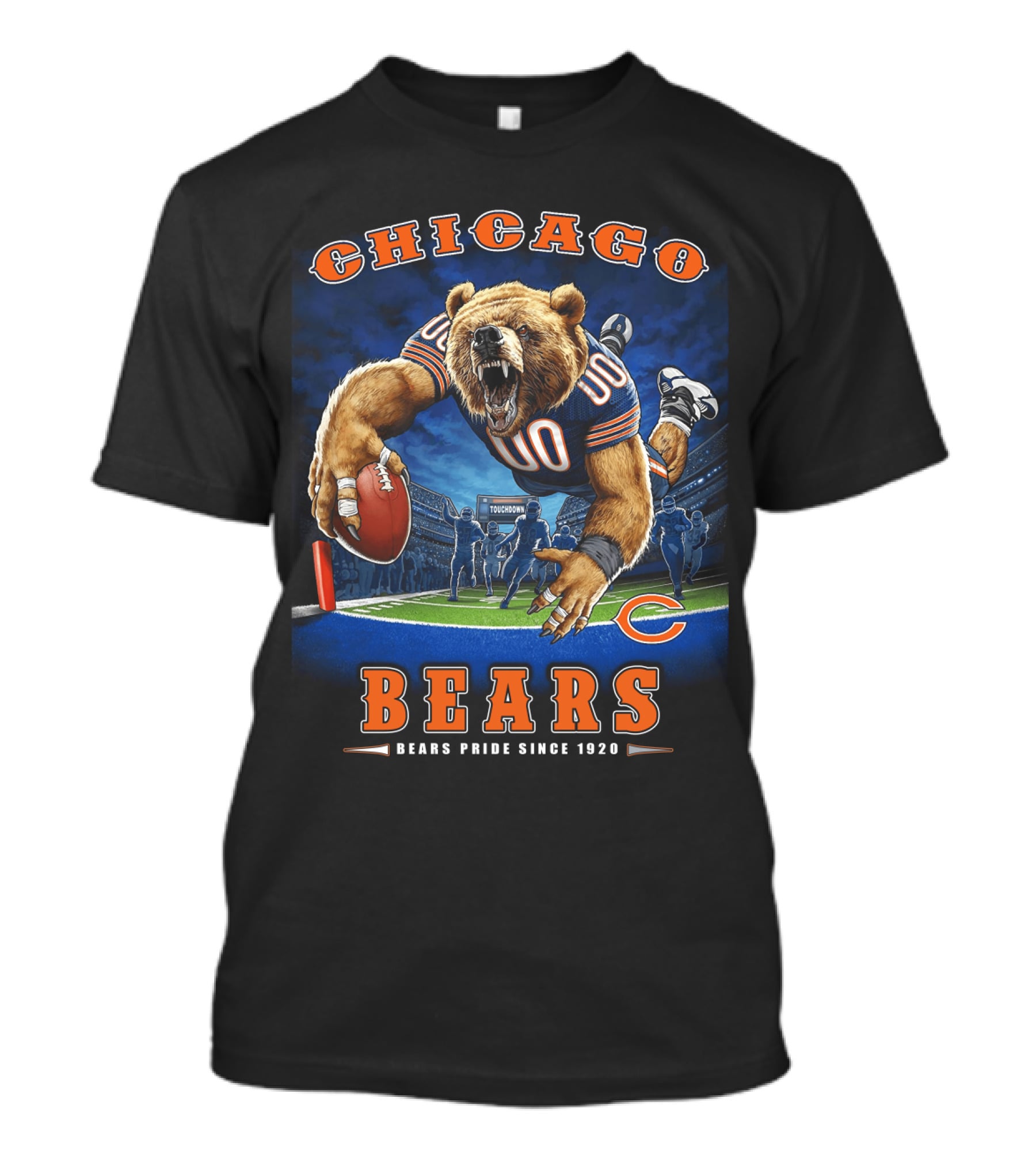 Chicago Bears Pride Since 1920 Touchdown Nfl Football T-Shirt