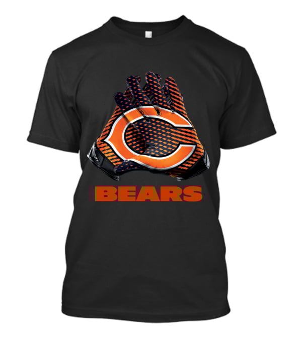 Chicago Bears C Logo Gloves Nfl Bears T-Shirt