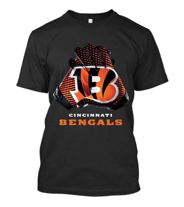 Cincinnati Bengals Nfl Team Gloves T-Shirt