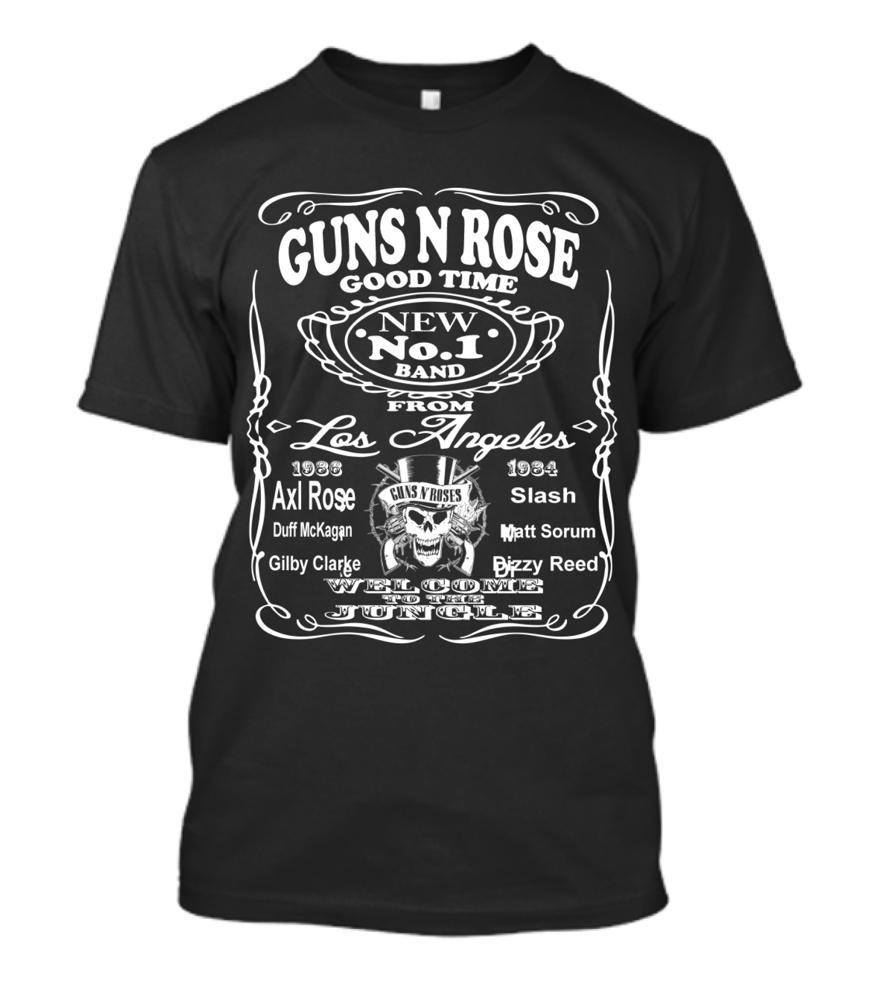 Guns N' Roses Good Time Los Angeles Welcome To The Jungle T-Shirt