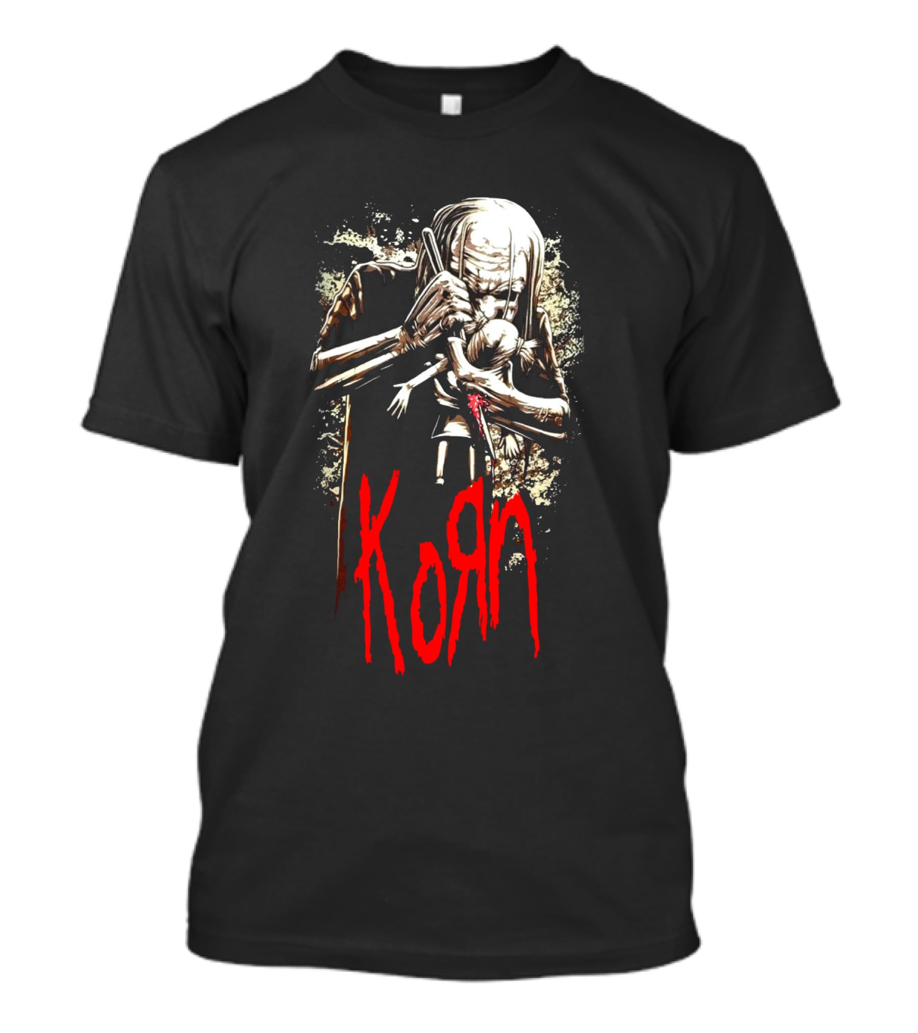 Korn 03 Dark Figure Embrace Bold Red T-Shirt