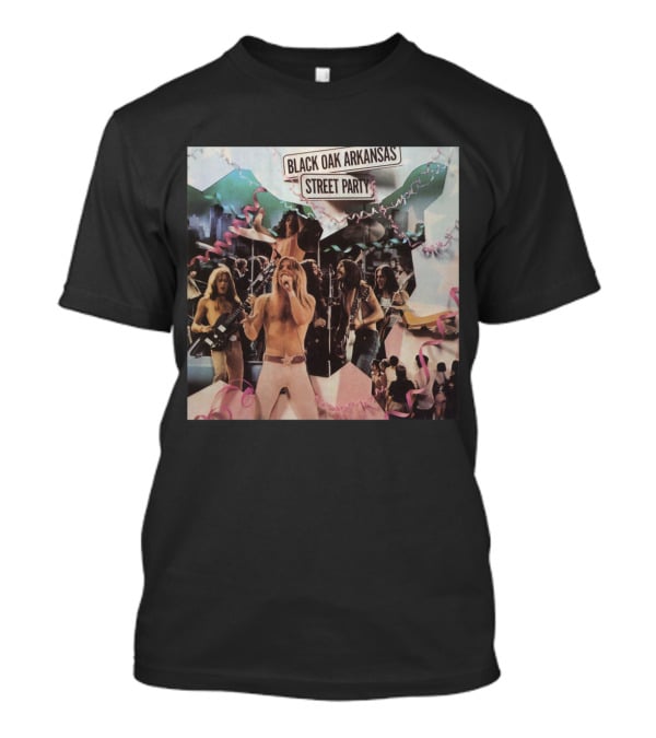 Black Oak Arkansas Street Party Live Performance Collage T-Shirt