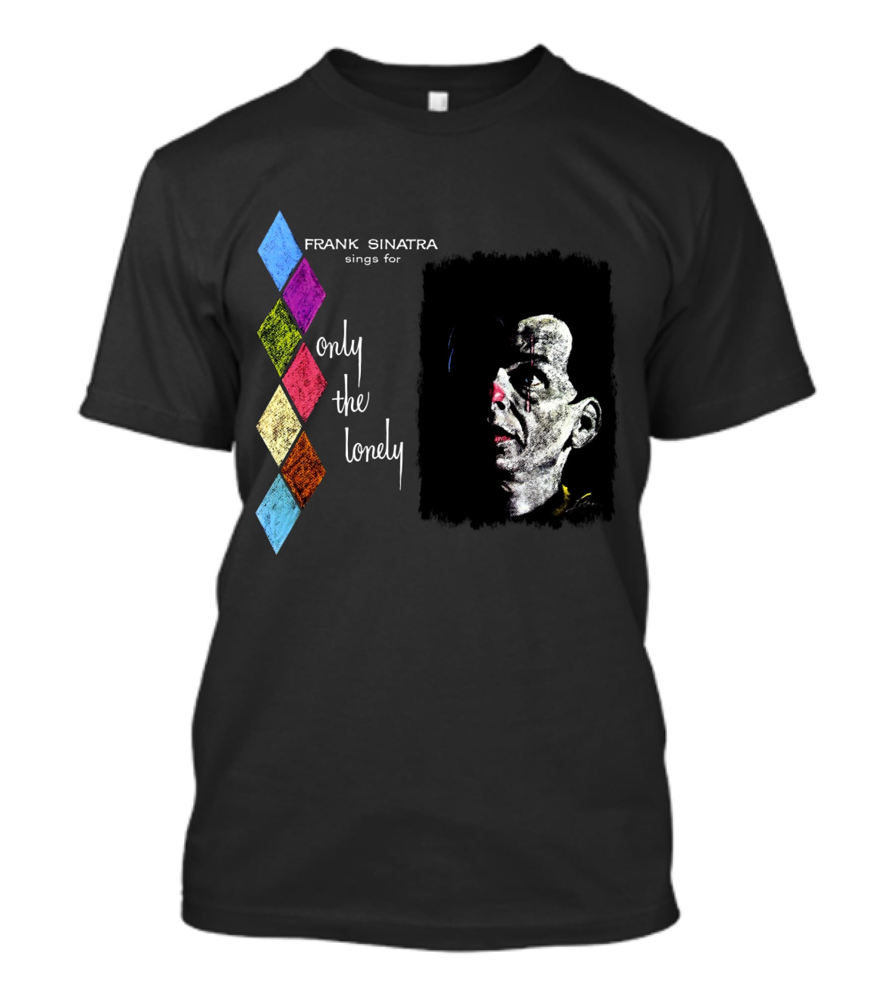 Frank Sinatra Sings For Only The Lonely Diamond Pattern FSNT 02 T-Shirt