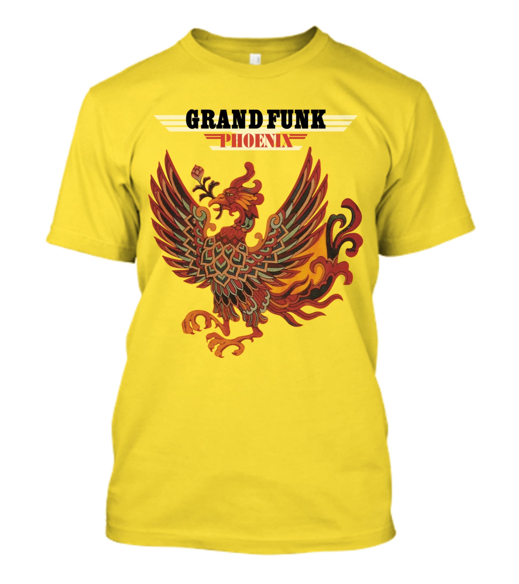 Grand Funk Railroad Phoenix Winged Firebird בשה T-Shirt