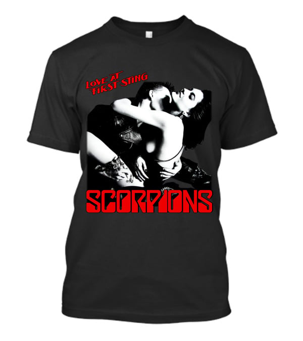 Scorpions Love At First Sting Romantic Embrace T-Shirt