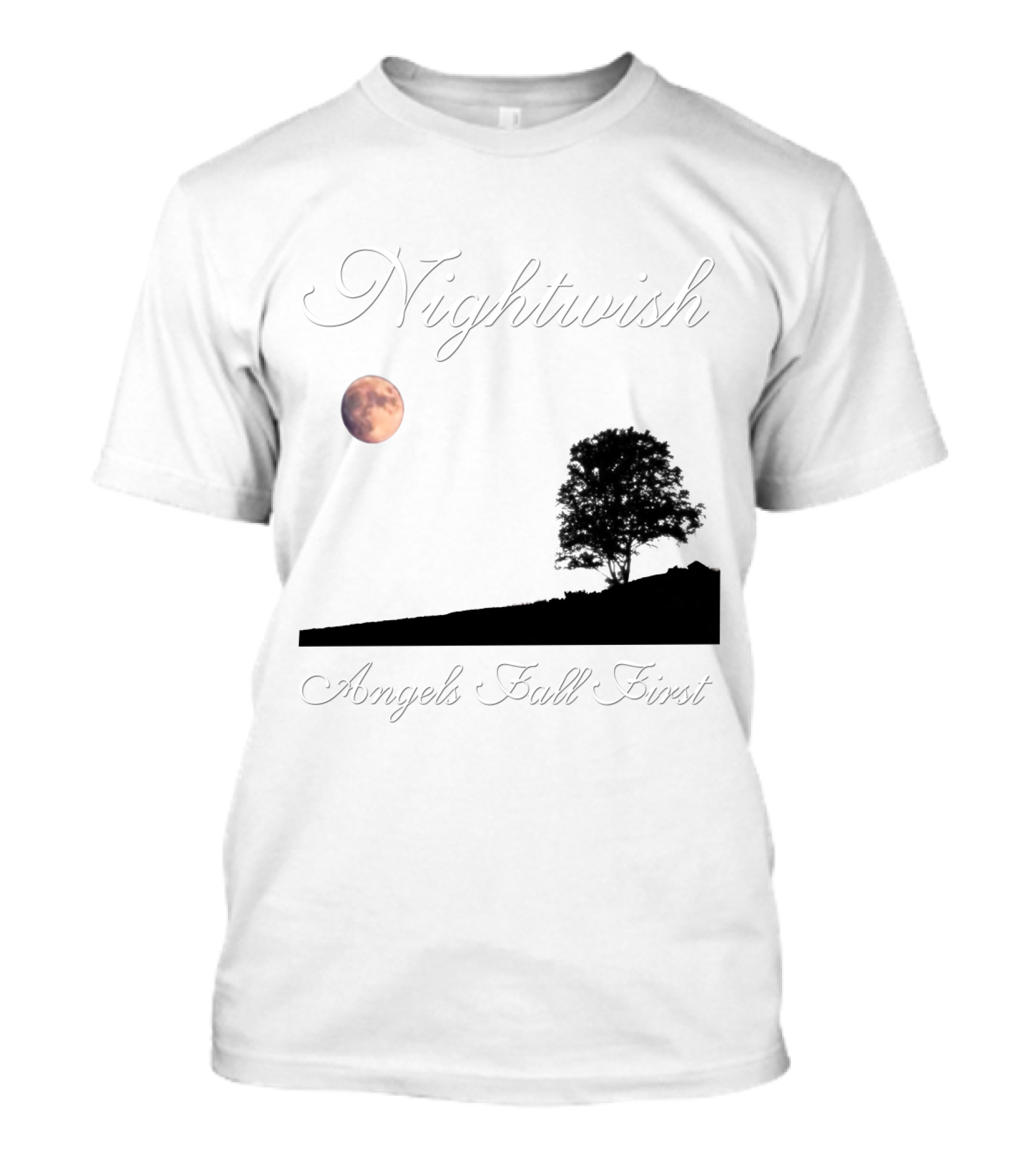 Nightwish Angels Fall First Moon And Tree T-Shirt
