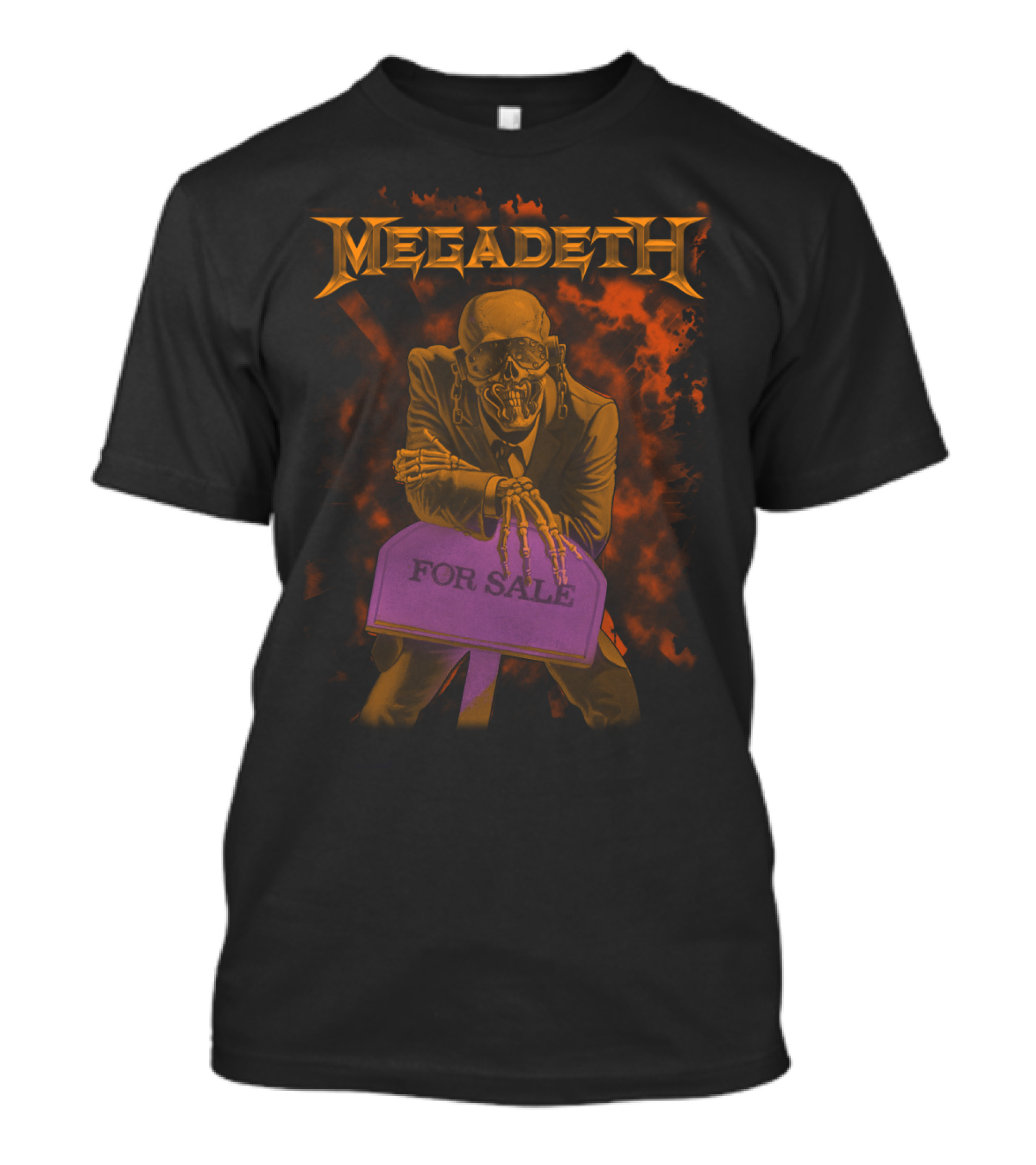 Megadeth MGD 02 Peace Sells For Sale Skeleton T-Shirt