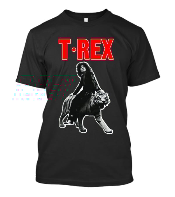 T. Rex Iconic Rock Legend Riding Tiger T-Shirt