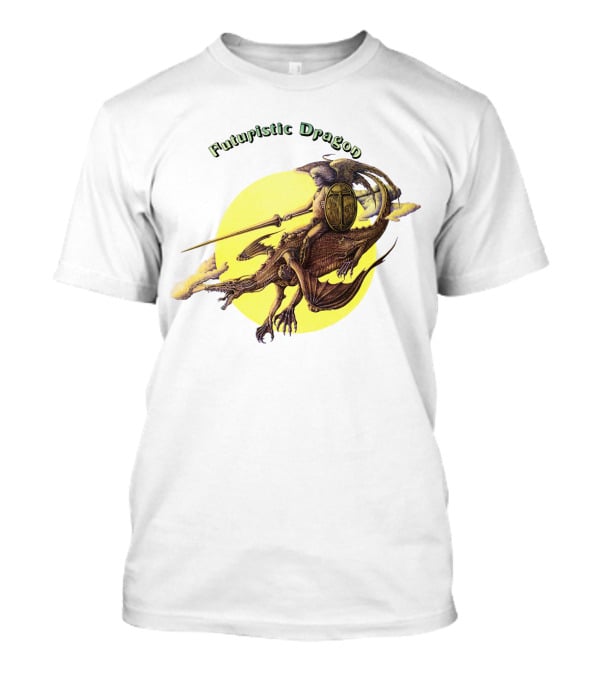 Futuristic Dragon Warrior Riding Sky Beast T-Shirt