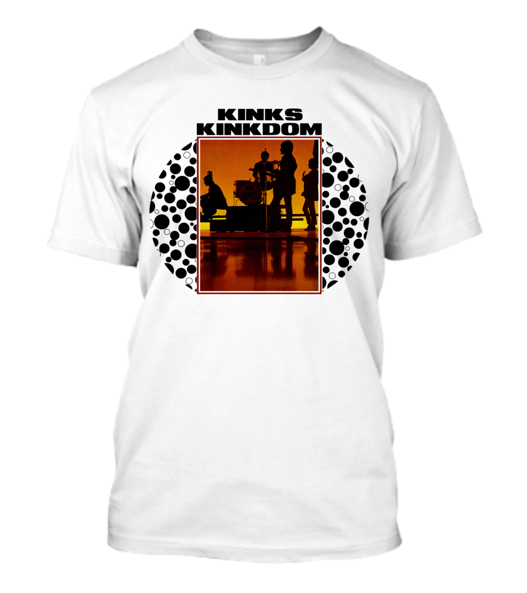 Kinks Kinkdom Album Silhouette Performance Artwork T-Shirt