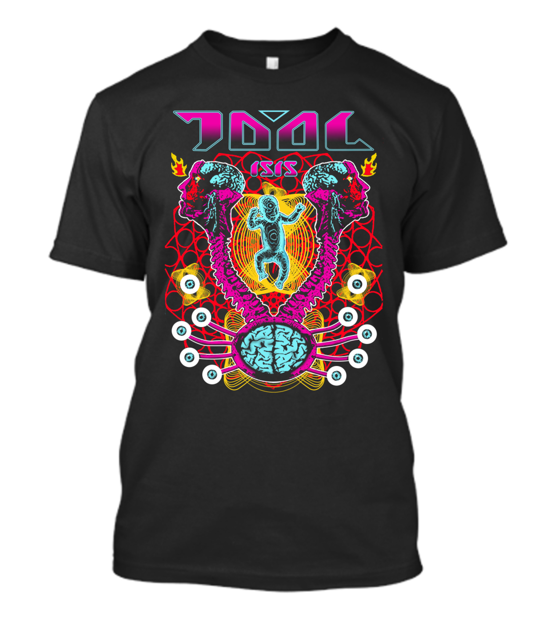 Tool Isis Surreal Brain And Skeleton Art T-Shirt