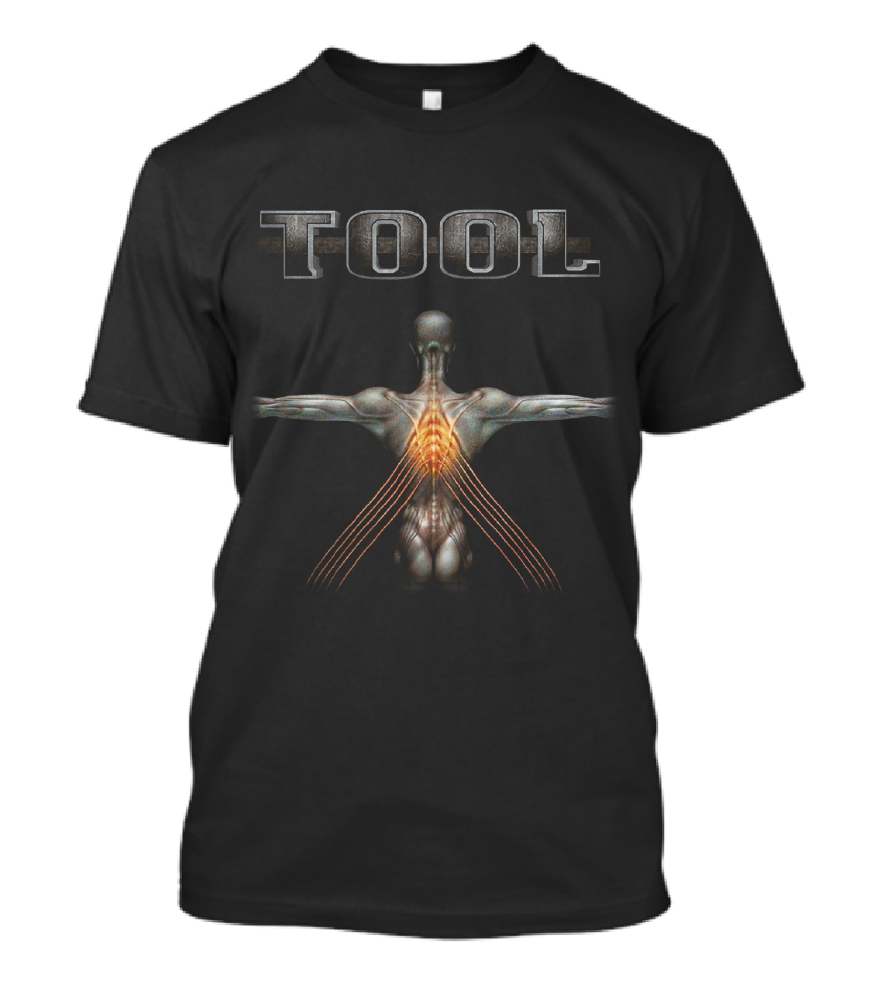 Tool Anatomical Illustration With Spine And Nerve Pathways T-Shirt