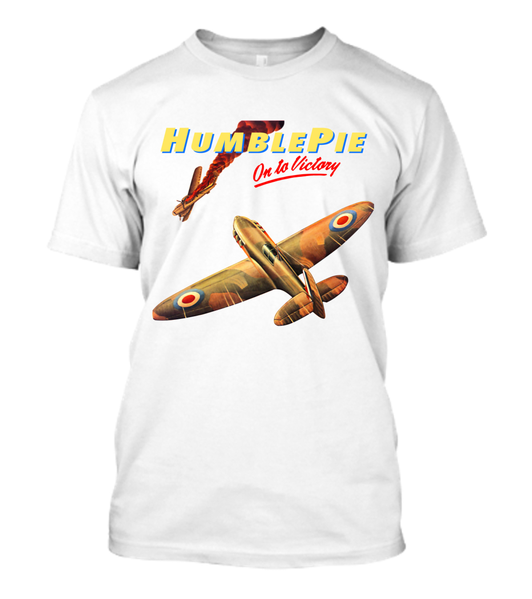 Humble Pie On To Victory Airplane Art Hbp-Ms T-Shirt