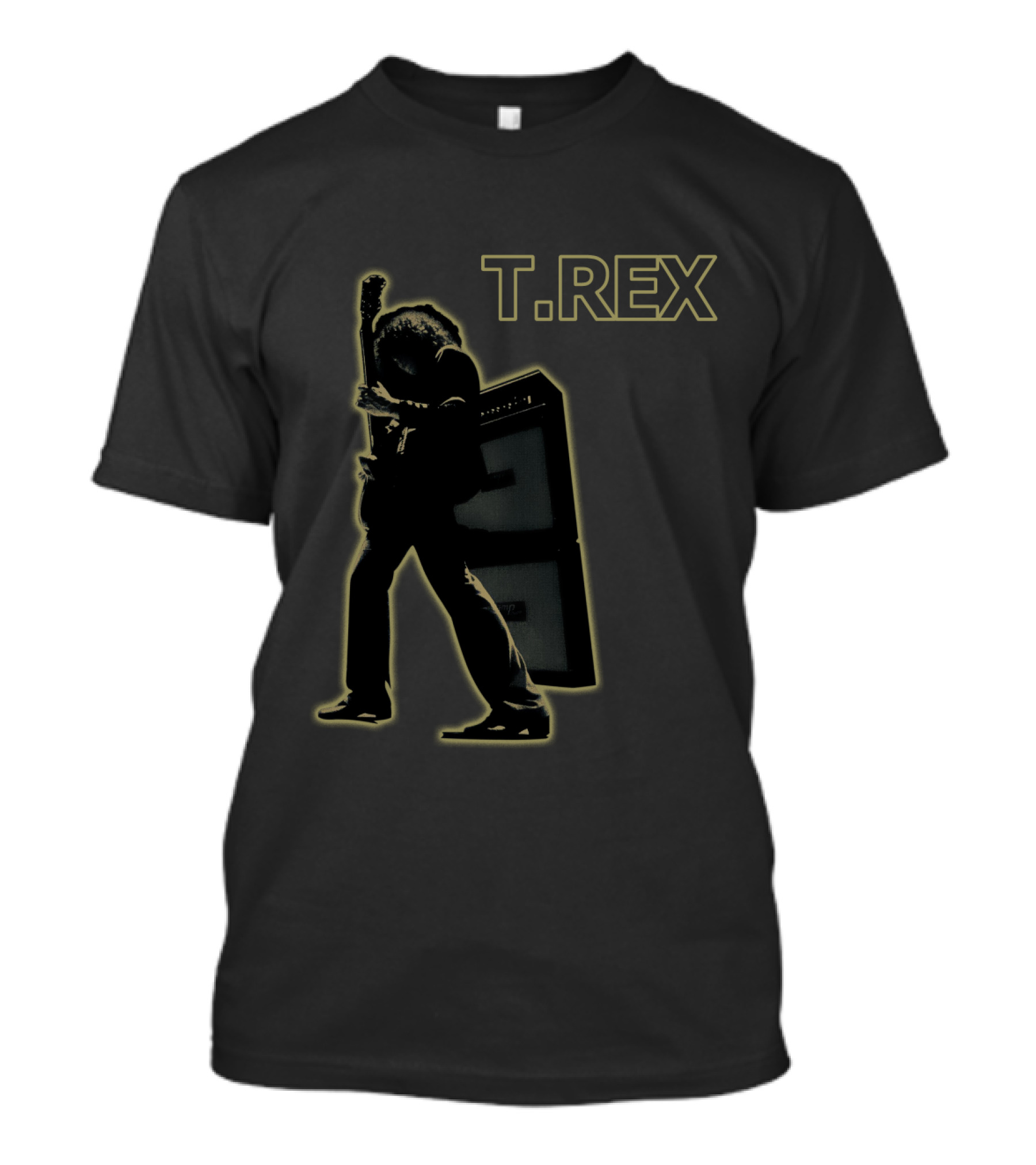 T. Rex Silhouette With Guitar And Amplifier T-Shirt