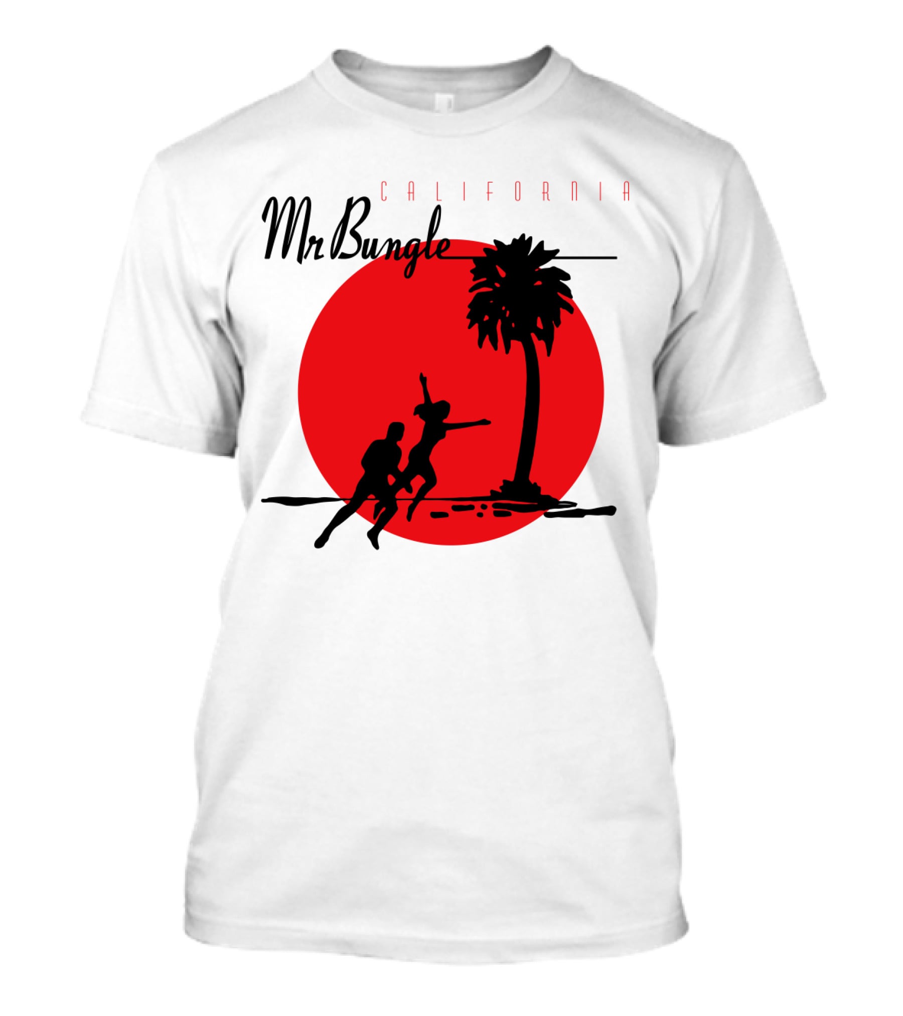 Mr Bungle California Palm Silhouette Red Sun T-Shirt
