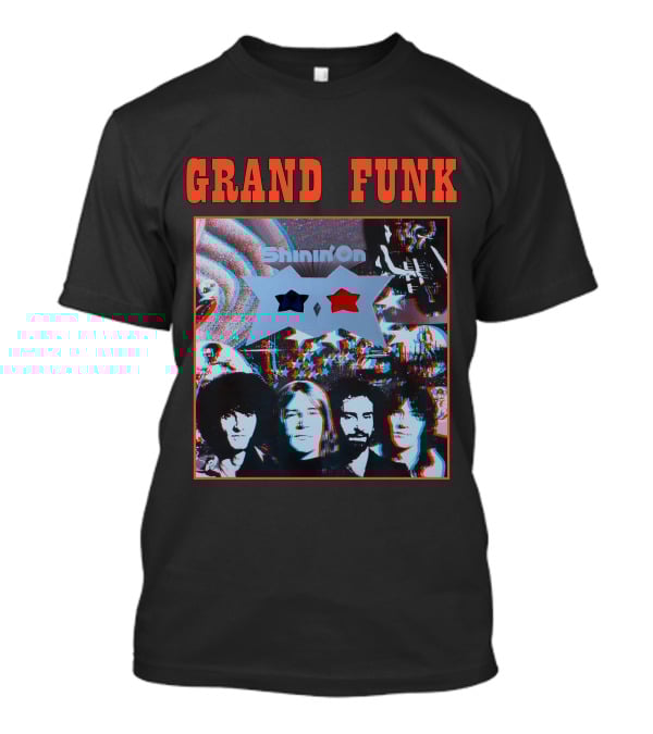 Grand Funk Shinin' On 3D Album Cover Art T-Shirt