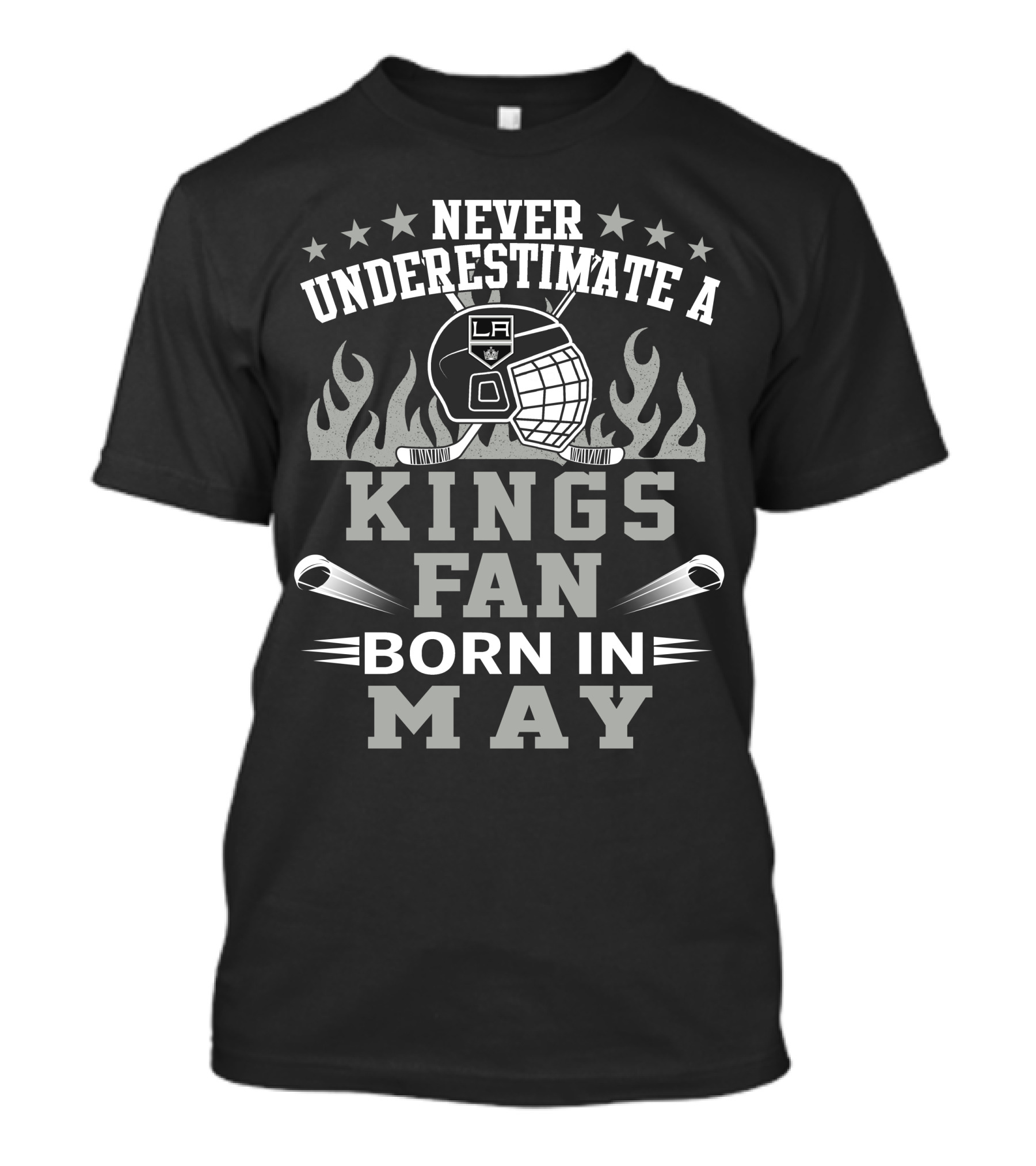 Never Underestimate A Kings Fan Born In May T-Shirt
