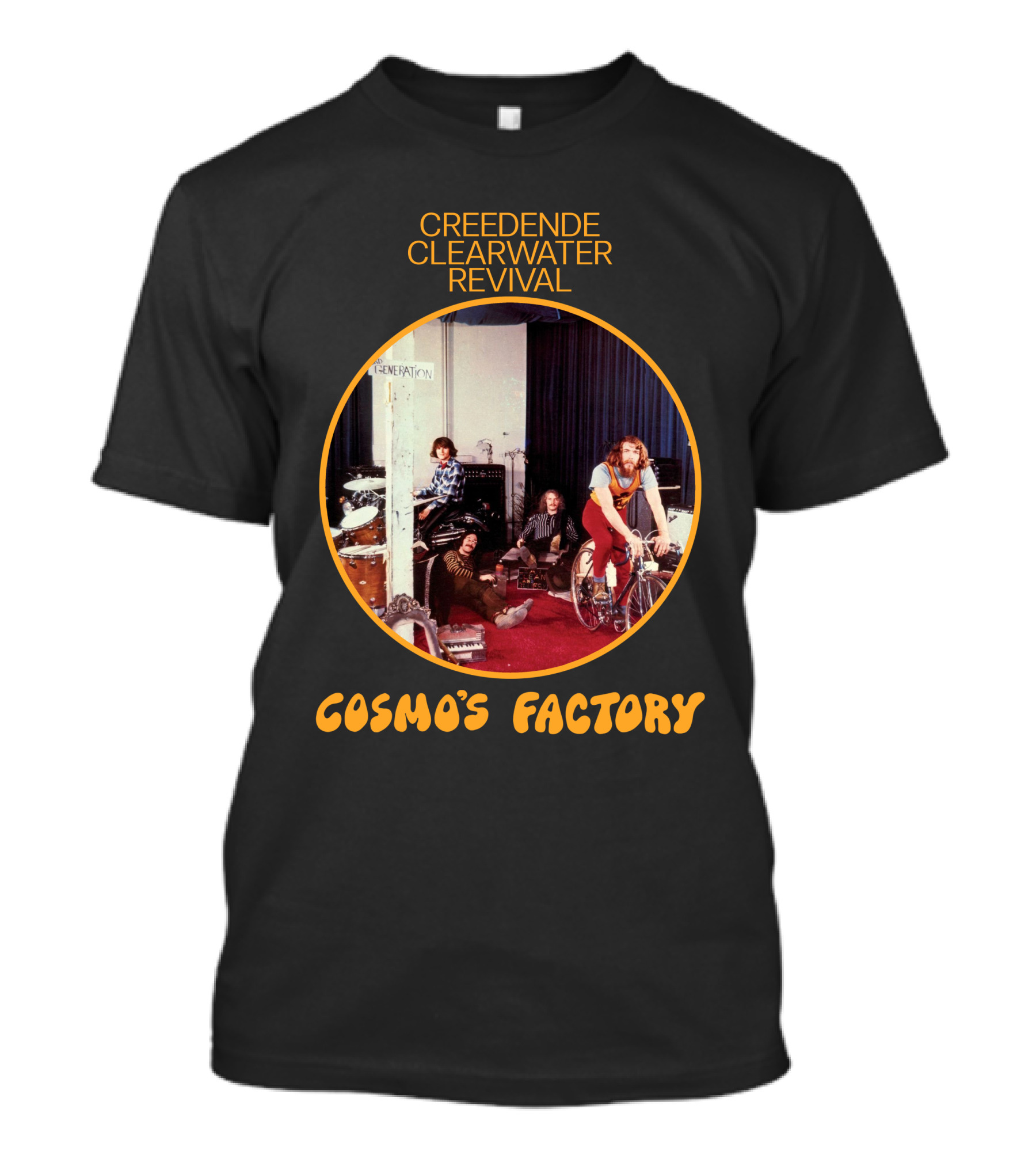 Creedence Clearwater Revival Cosmo's Factory Album Cover T-Shirt