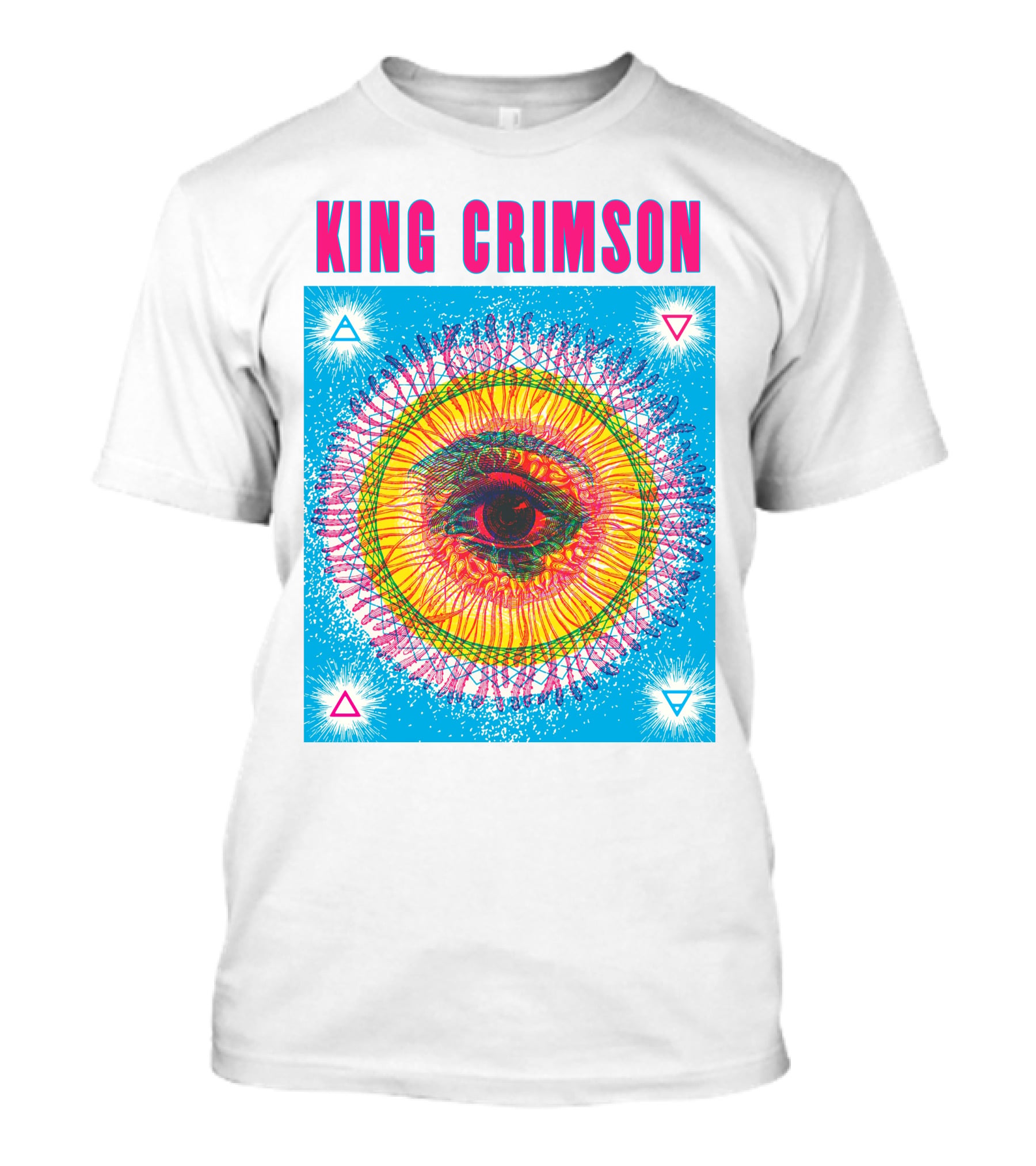 King Crimson Psychedelic Eye Geometric T-Shirt