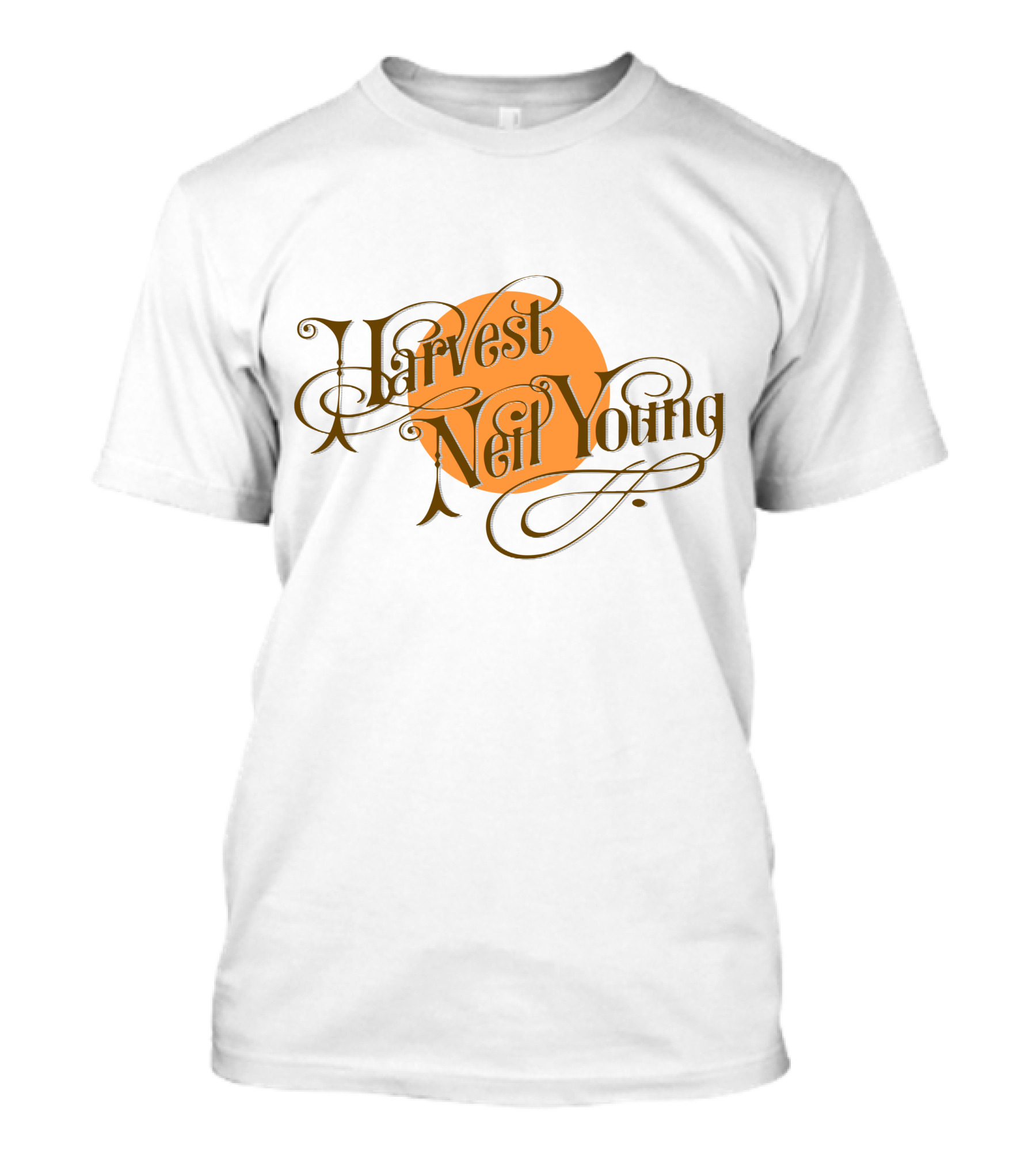 Neil Young Harvest Album Cover Art T-Shirt