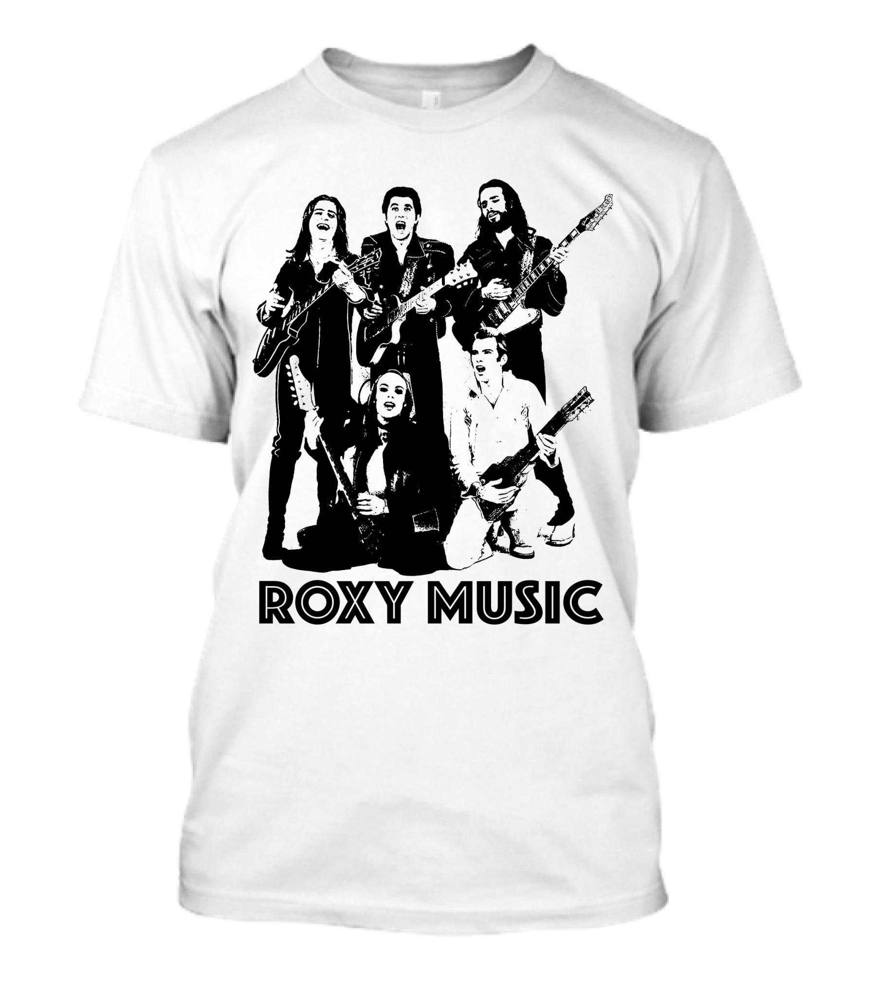 Roxy Music Band Members With Guitars T-Shirt