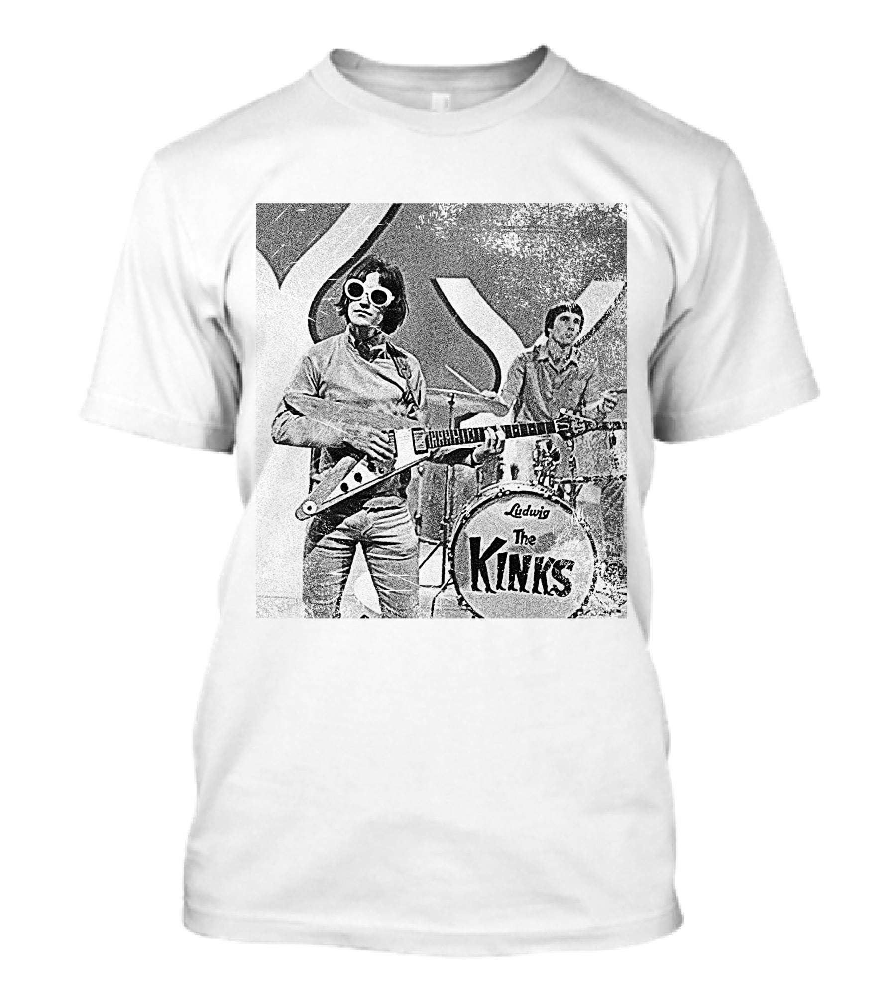 The Kinks Ludwig Music Performance Retro Style T-Shirt