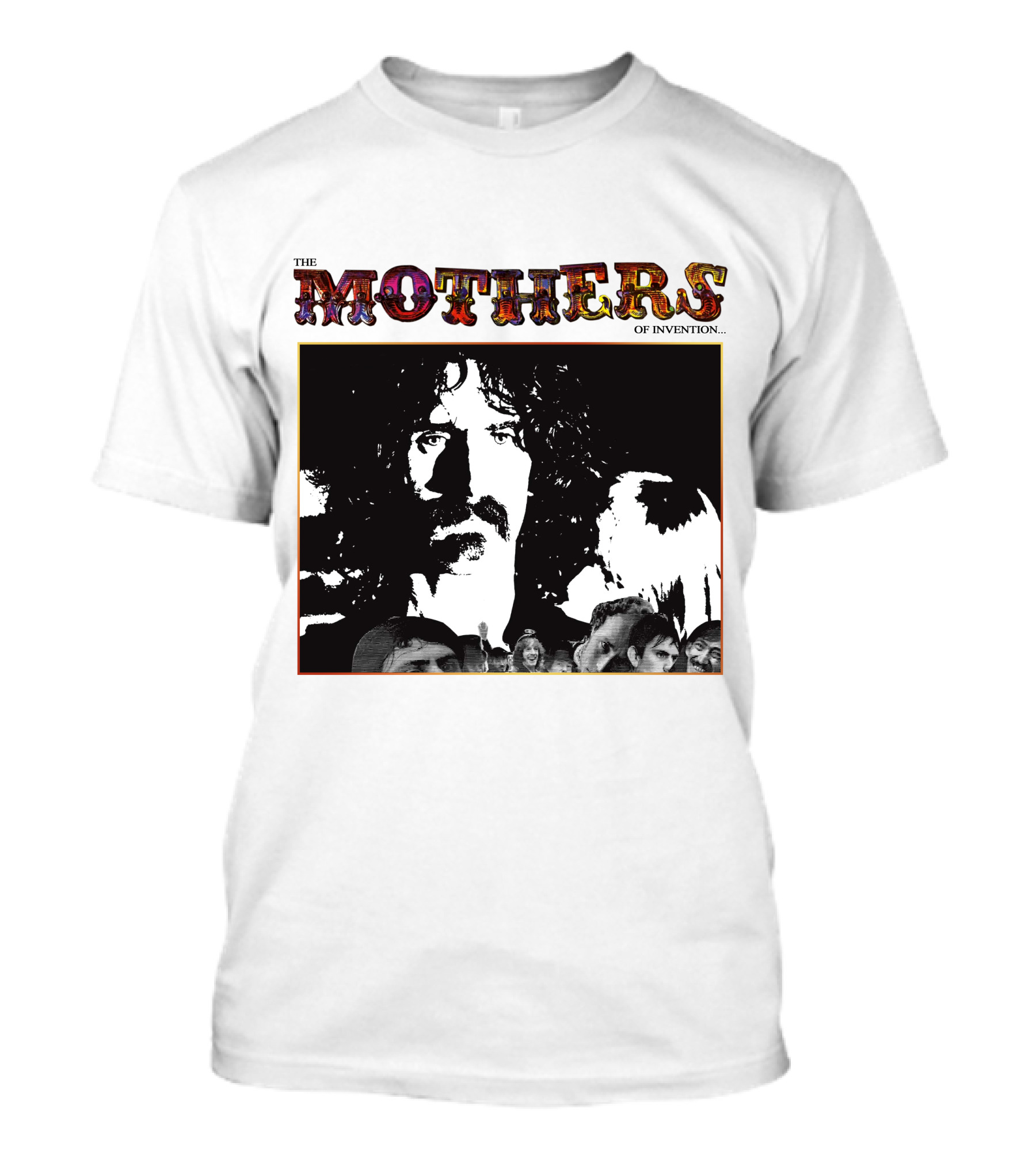 The Mothers Of Invention Frank Zappa Black And White Group T-Shirt