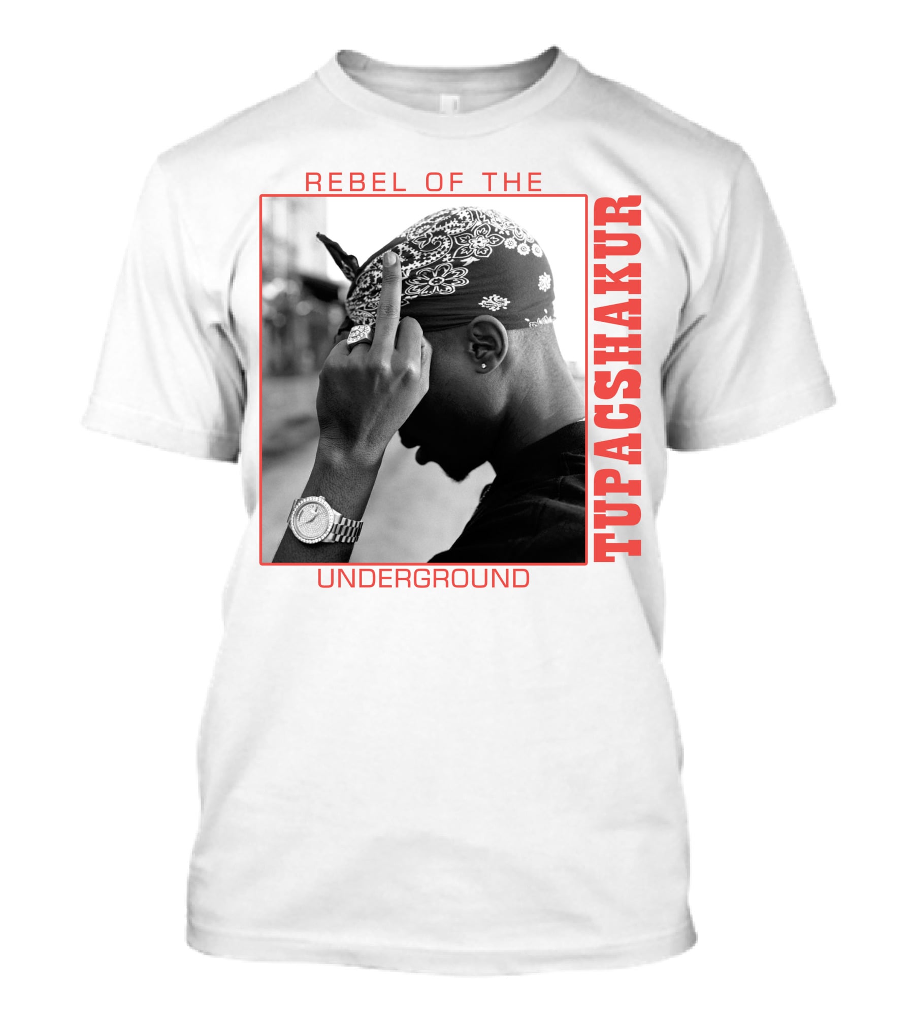 Rebel Of The Underground Tupac Shakur T-Shirt