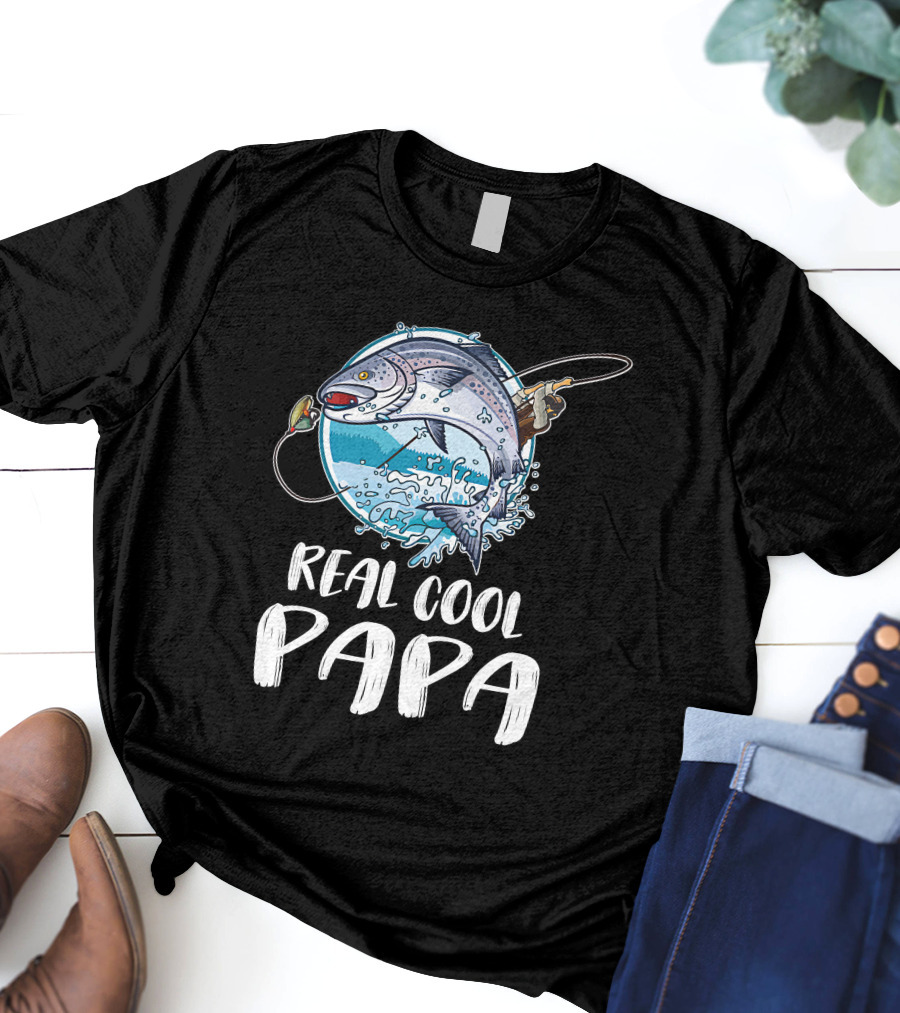 Real Cool Papa Fishing T-Shirt