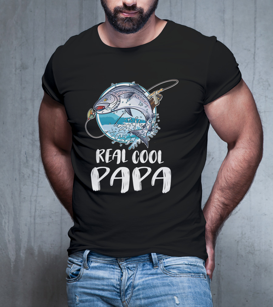 Real Cool Papa Fishing T-Shirt