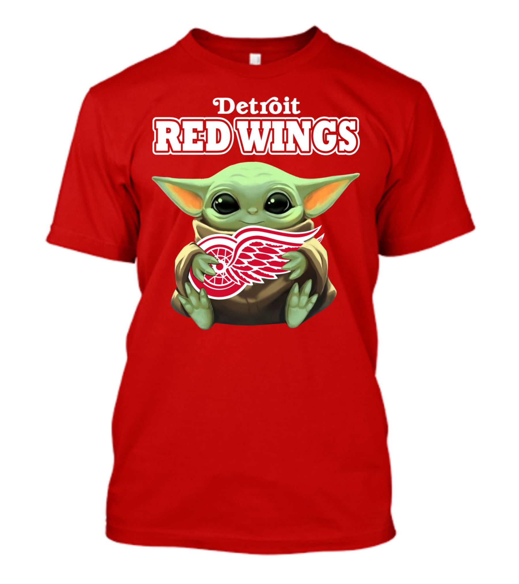 Detroit Red Wings Baby Yoda T-Shirt