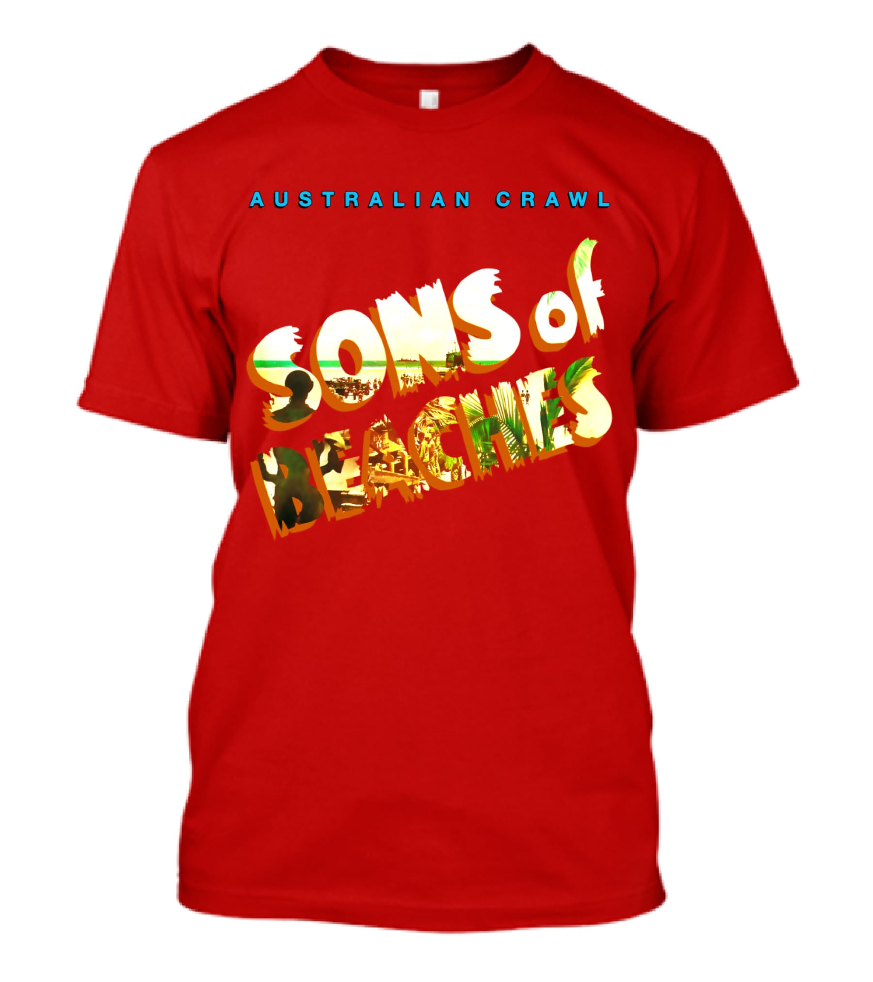 Australian Crawl Sons Of Beaches T-Shirt