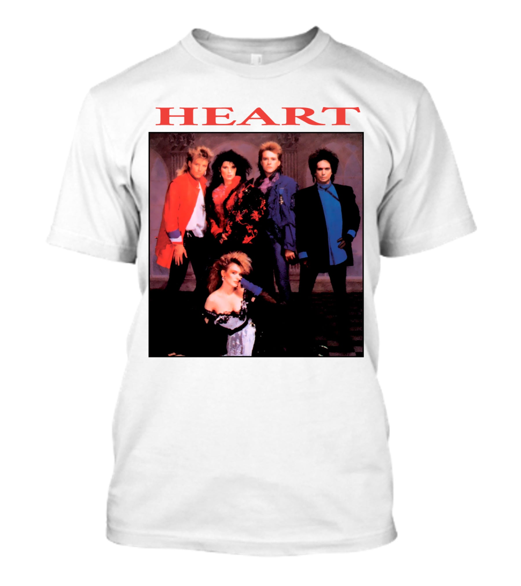 Heart Band Group Members Photograph T-Shirt