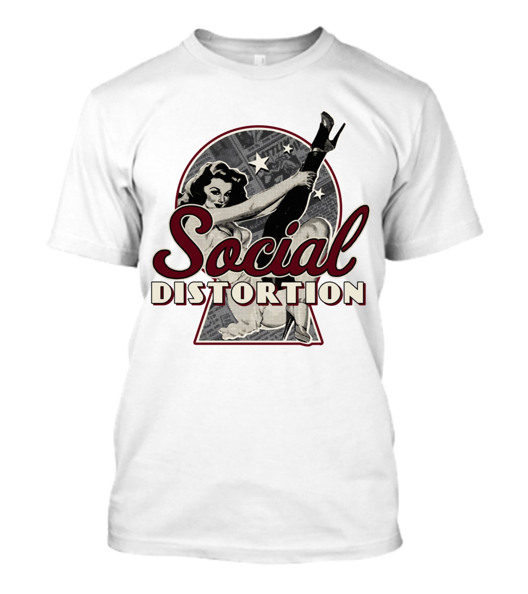 Social Distortion Retro Pin-Up Star T-Shirt