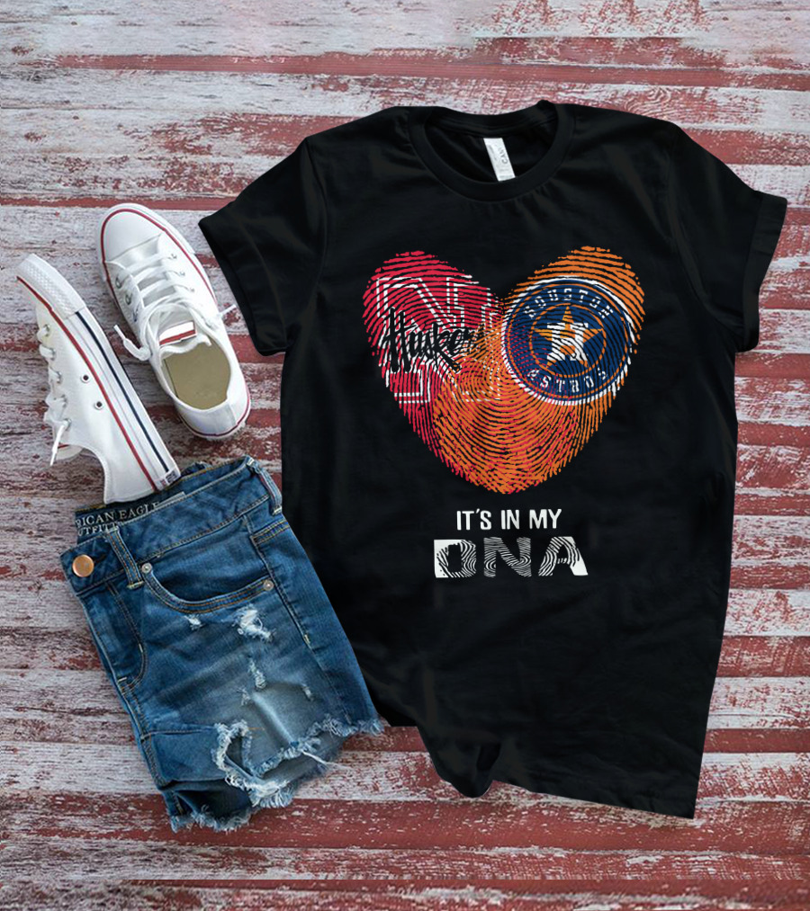 Houston Astros Nebraska Huskers It's In My DNA T-Shirt