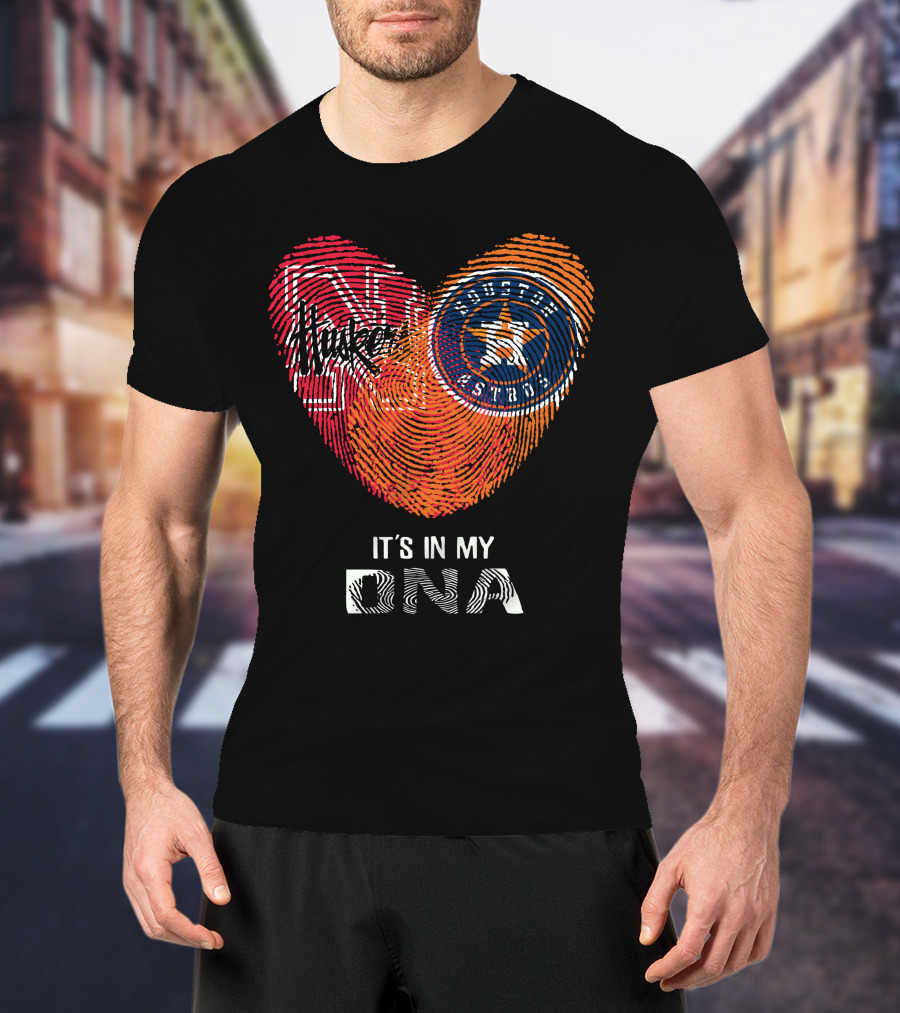 Houston Astros Nebraska Huskers It's In My DNA T-Shirt