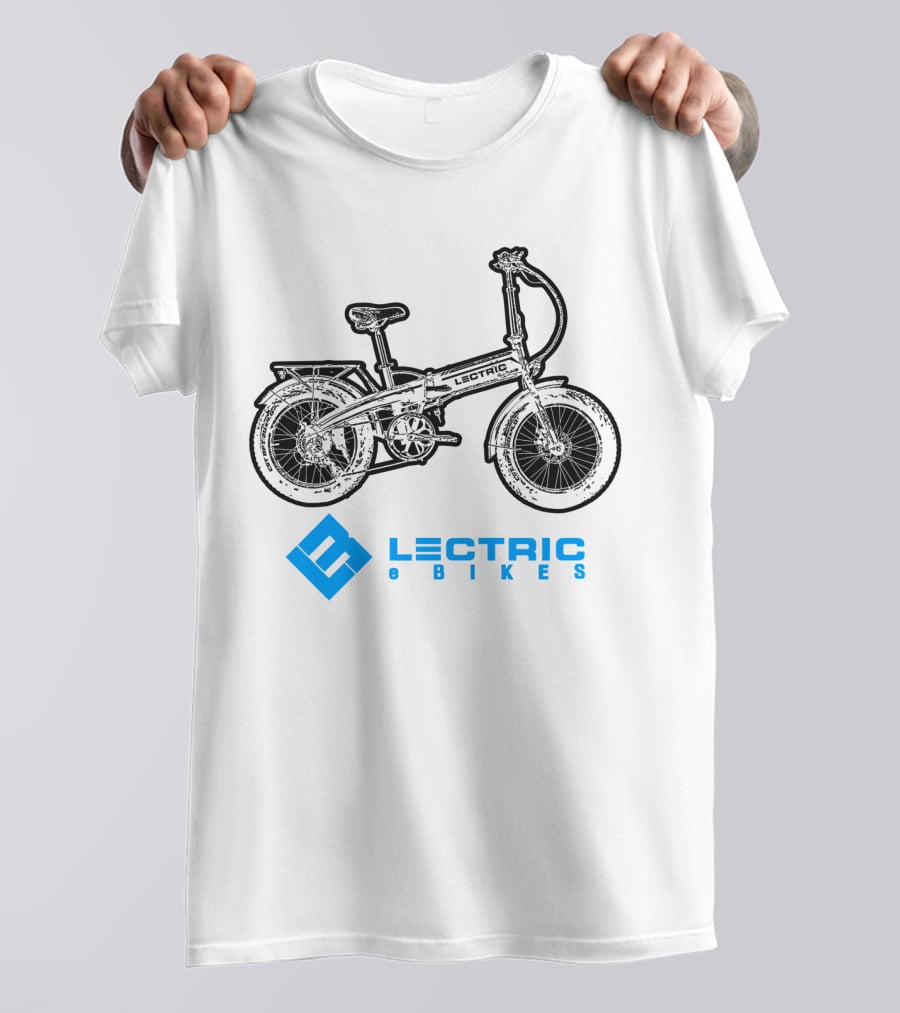 Lectric E Bikes Ride USA Retro Foldable Electric Bicycle T-Shirt