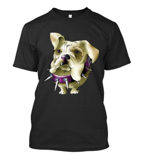 SERGEANT HENRY THE BULLDOG SPiked Collar Bulldog T-Shirt