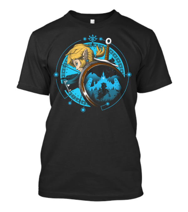 Legendary Wild Hylian Quest Hero Shield Emblem T-Shirt