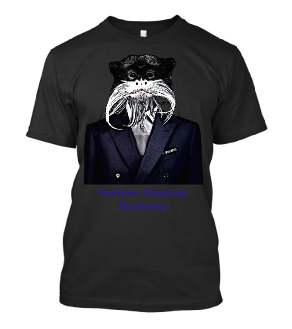 Serious Monkey Business Funny Monkey In Suit T-Shirt