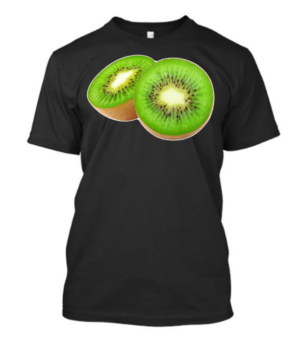 Kiwi Halves Sti Fresh Green Fruit Perfectly Sliced T-Shirt
