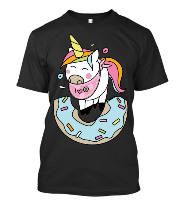 Unicorn Donut Love Kawaii Cute T-Shirt