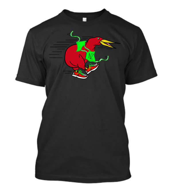 Kiwi Racer NZ Sneakers Neon Green Racing Kiwi T-Shirt
