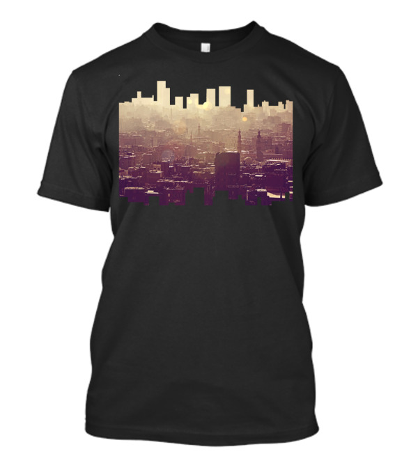 Sunset Over Cairo Urban Skyline T-Shirt