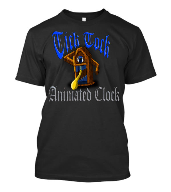 Tick Tock Animated Clock Comic T-Shirt