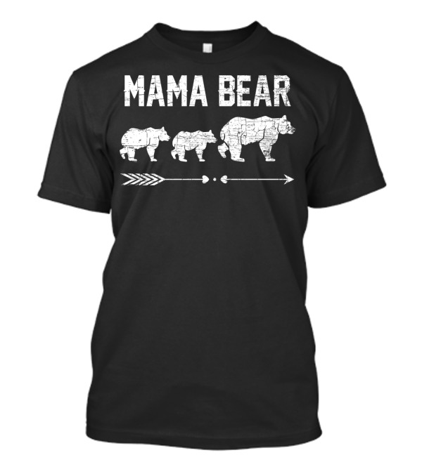 Mama Bear With Arrow And Cubs T-Shirt